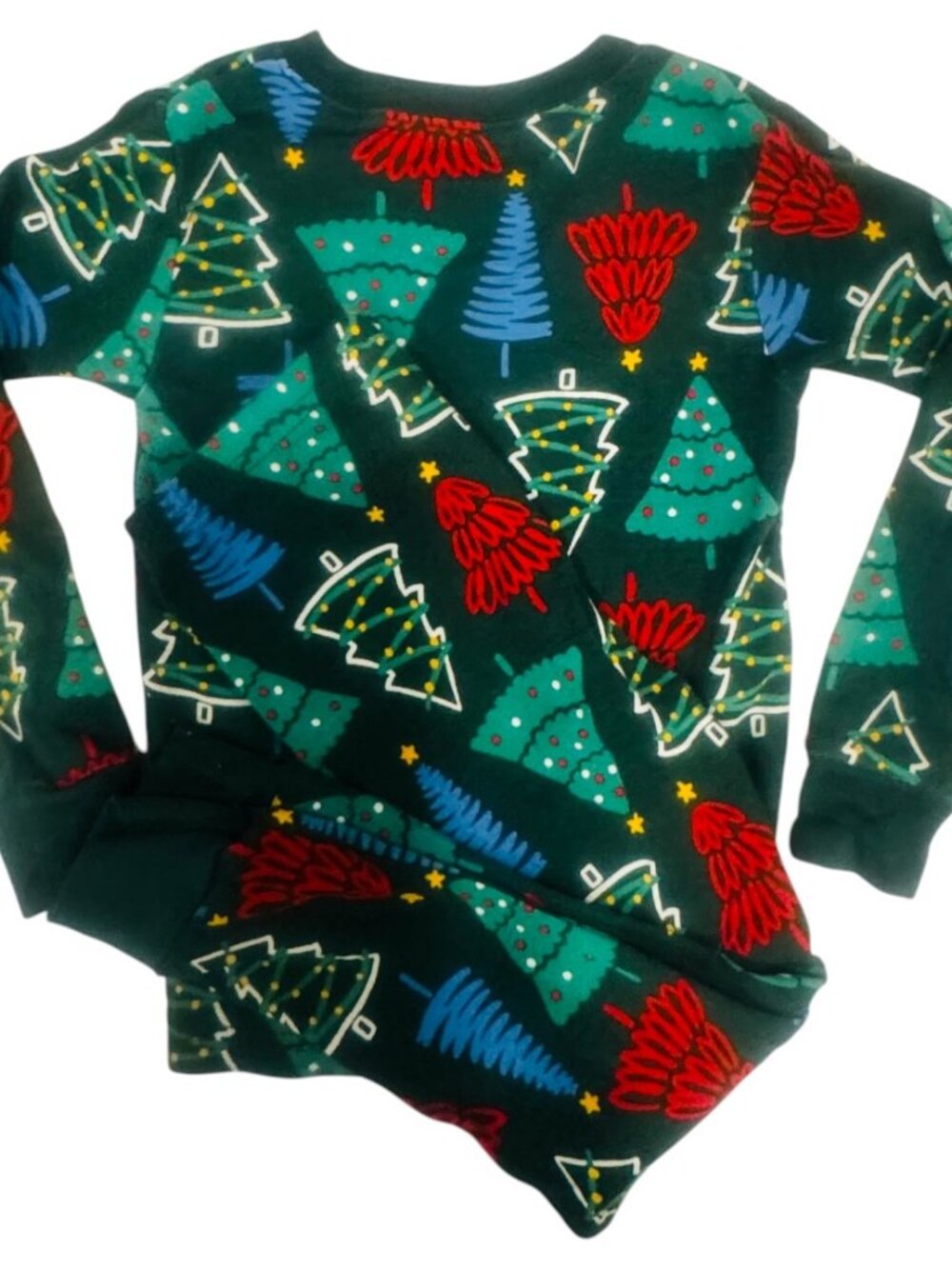 Carter's 4T Snug Fit PJs Green Holiday Trees